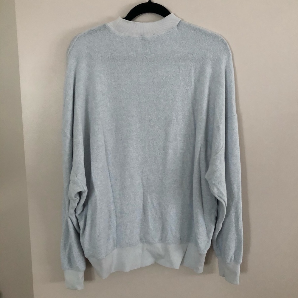 Top Shop Pale Blue Crewneck sweater -Like new “Sweetlife” Sz8 -Cozy Lake Life!☀️ - Picture 12 of 14